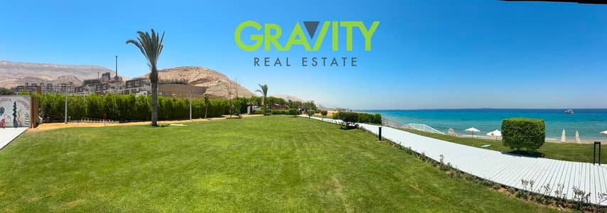 شاليه خاص متشطب بإطلالة مباشرة على البحر في جلالة العين السخنة بمقدم 10% فقط وتقسيط حتى 6 سنوات.