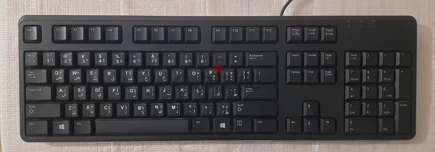 ⌨ كيبورد Dell KB212-B أصلي – عربي/إنجليزي – USB