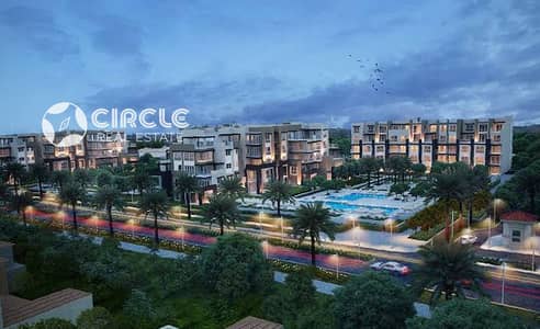 شقة ١١٤م نصف مفروشة بالمطبخ والتكييفات للإيجار في كمبوند أب تاون كايرو Uptown Cairo المقطم بالقرب من القاهرة الجديدة New Cairo
