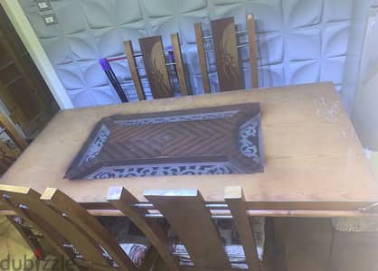ترابيزة سفرة و(6) كراسي سفرة