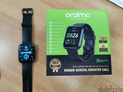 orimo watch 2 pro تدعم المكالمات بحالة ممتازة بكل حاجتها