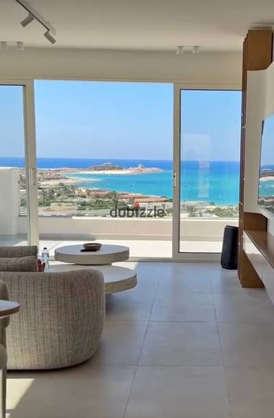 شاليه متشطب بالتكيفات والمطبخ في كمبوند بيت البحر