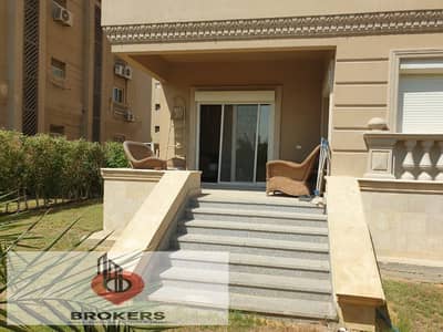 شقة بجاردن متشطبه للإيجار في رامبلاس القاهرة الجديدة