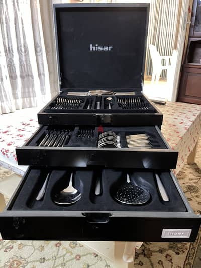 Hisar شنطة معالق و شوك و سكاكين و تقديم أصلية