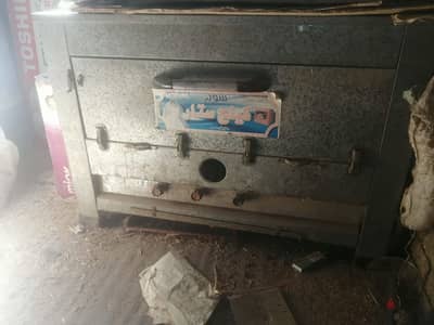 فرن غاز جديد مقاس متر مجلفن  صاج محمل