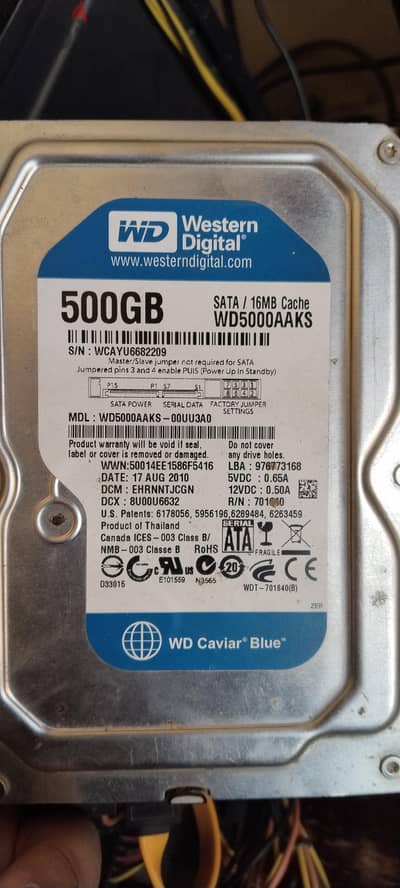 Harddisk WD 500GB