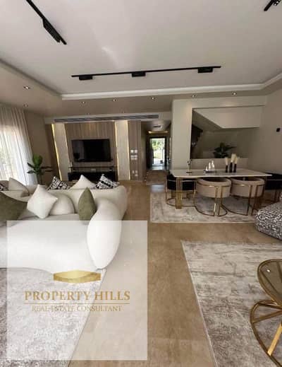 Last duplex for sale at a 40% discount next to AUC, finished with air conditioning - Tila East - Fifth Settlement - Al-Tas'in Street