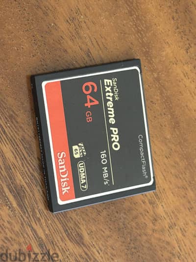 SanDisk Extreme PRO 64GB CompactFlash 160MB/s UDMA 7 — New