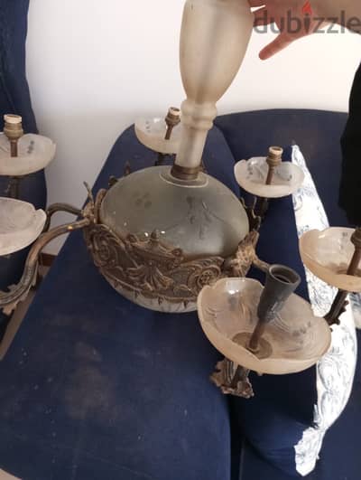 نجفتين نحاس انتيك