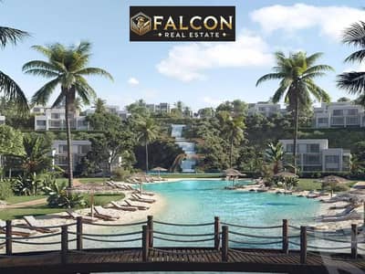 With 24% Discount Own a Fully Finished Chalet 1st Row On Lagoon With Sea View On The Top Elevation in Seazen Ras ElHekma Between WaterWay & LV Bay