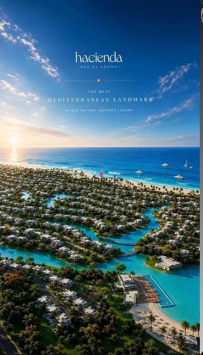  Beach Home Chalet, 2 bedrooms, 100m² for sale in Hacienda Ras El Hekma with a down payment of only 620,000 EGP (5%) and installments up to 10 years
