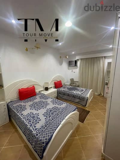 فيلا بمارينا(١) ترى البحر وحمام سباحة وحديقة كبيرة