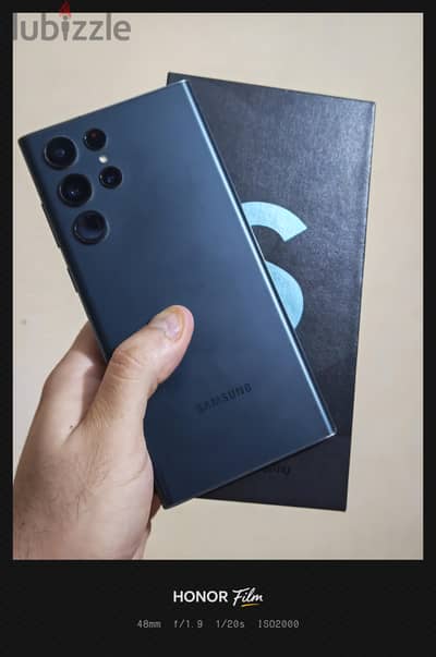 Samsung S22 Ultra شريحتين بالعلبه وارد كوريا اللون الاخضر زيرو ضريبه