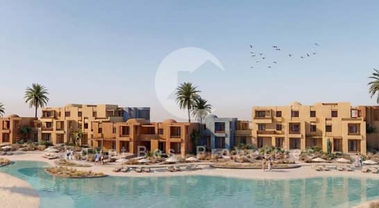 آخر شاليه فندقي متاح! امتلك شاليه بغرفة نوم واحدة في الجونة بإطلالة مفتوحة على اللاجون | مقدم 15% فقط وخطة سداد حتى 5 سنوات