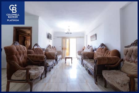 شقة للايجار المفروش كليوباترا (خطوات من البحر) 150م - بسعر (25,000 ج / شهريا)