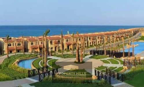 Two-bedroom chalet fully finished with sea view in Tila El Sokhna next to La Vista