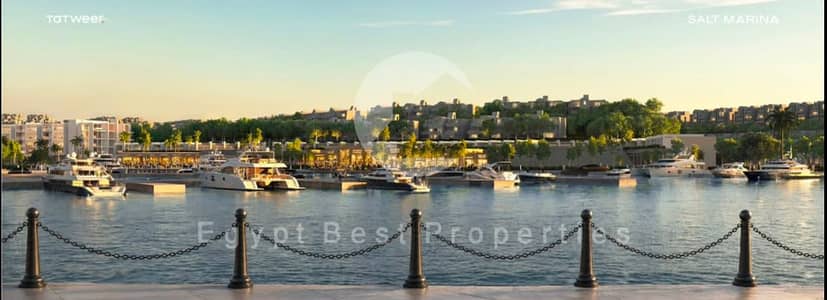LOWEST PRICE IN NEW LAUNCH PREMIUM VILLA FOR SALE MARINA VIEW WITH ONLY 5% DP IN SALT IN  NORTH COAST IN TATWEER MISR