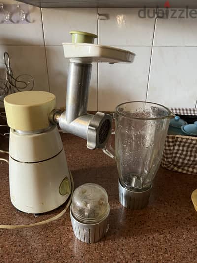 طقم خلاط ومفرمه ومطحنه