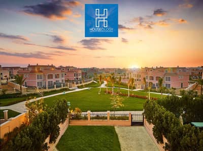 Standalone villa, ready to move, prime location, direct on Suez Road, for sale in Cleopatra Palace, Shorouk.