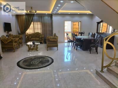 For sale a duplex on the first and second floor in Violet Villas, New Cairo, with a garden view and an elevator available.
