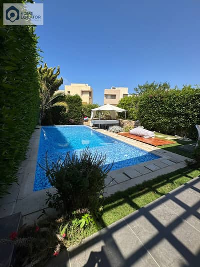 Townhouse with a private swimming pool for rent in Hacienda Bay - Palm Hills - North Coast