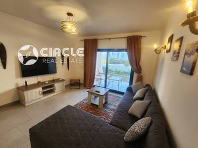 Premium View Fully Finished Fully Furnished 100 sqm Chalet With 60 sqm Private Garden For Rent In Marassi Greek Village North Coast