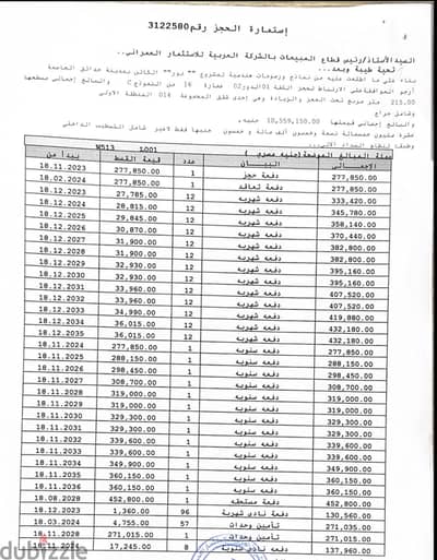شقه في مدينه نور 215 متر من المالك سعرها في الشركه 20 مليون