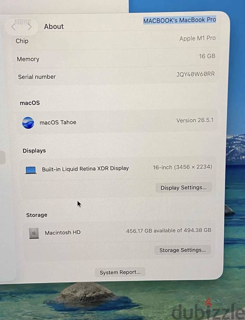 MacBook Pro M1 Pro 1
