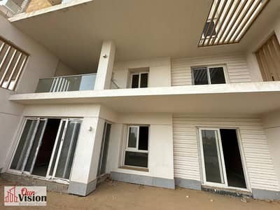 Duplex for sale in Mountain View (Club Park) Ground floor with garden, area 240 meters, garden 53, 4 rooms, 4 bathrooms, nanny room with bathroom, semi-finished, ready for delivery, required 12,500,000