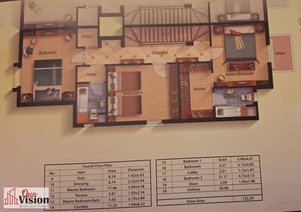 Duplex for sale in Mountain View (October Park) area 269 meters roof 75 meters 3 rooms 3 bathrooms half finishing ready for delivery required 10,900,000