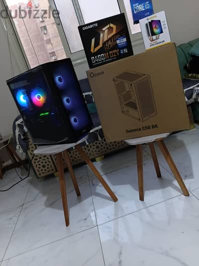 كمبيوتر للجيمنج بكرت gtx1080ti 11g نسخة التبريد المائي ومعالج i5 10400