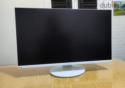White PC Monitor NEC 27 IPS Frameless شاشة كمبيوتر لسرعه البيع