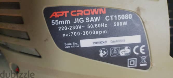 منشار ثقب كراون Ct15080 من ايه بي تي - 500 وات
