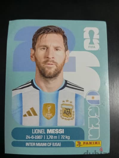 messi panini card 2026