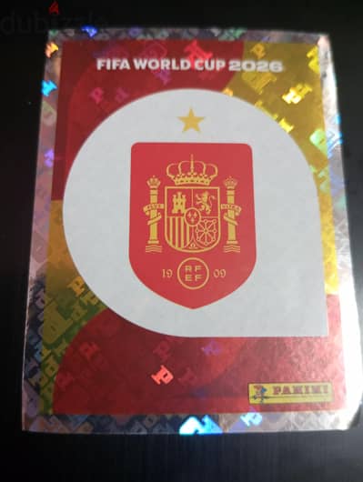 Spain card panini