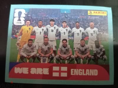 England panini card 2026