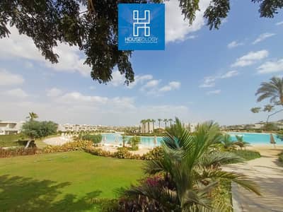 Ground floor chalet with garden, 191m², lagoon view, for sale at a price lower than the company price in Azha Ras El Hekma, North Coast.