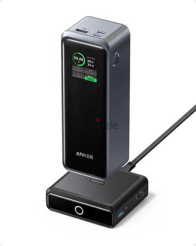 Anker Prime Power Bank بسعة 27,650mAh مع قاعدة شحن 100 وات