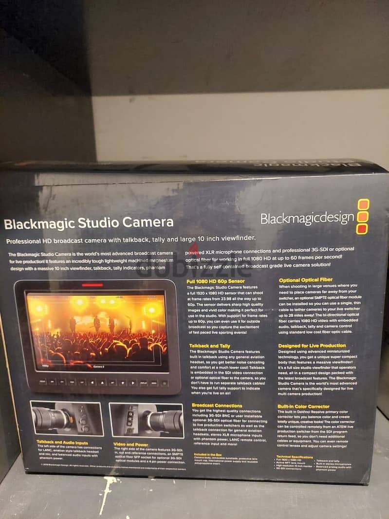 Blackmagic studio camera brand new 1