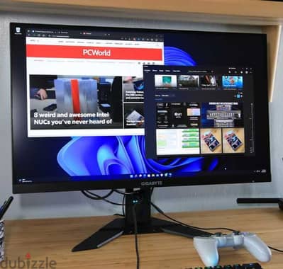 GIGABYTE M27Q X Gaming Monitor  بحالتها استخدام خفيف جدا مقاس: 27 بوصة