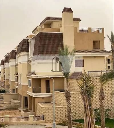 S Villa for sale in installments with special down payment in Sarai prime location on the Suez Road directly next to Madinaty