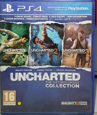 UNCHARTED THE NATHAN DRAKE COLLECTION للبيع