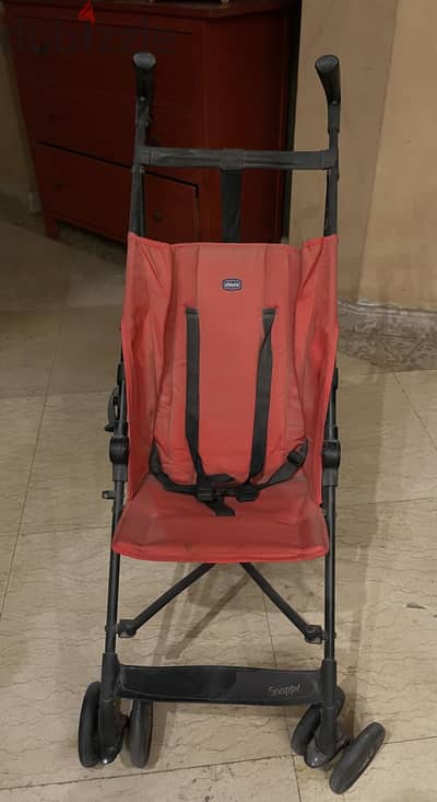 Chicco Red Baby Stroller – Very Good Condition