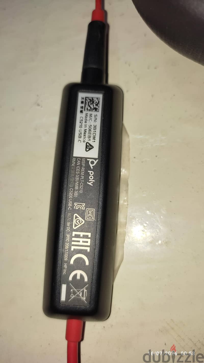 Poly Blackwire 5220, Single Headset 1