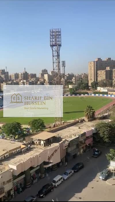 شقة للبيع اطلالة على نادي الزمالك ونادي الترسانة نصف تشطيب في المهندسين