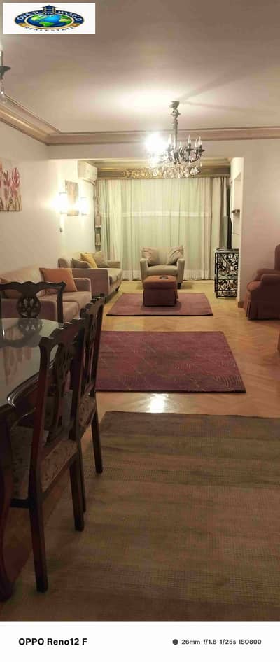 شقة مفروشة للإيجار زهراء المعادي الشطر السابع تتكون من اثنين غرفه نوم وريسبشن وحمام ومطبخ مكيفه واي فاي غاز طبيعي تشطيب راقي دور رابع اسانسير