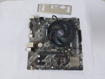 بندل ryzen 5 4650 g pro  بورده asus prime a520 m-k