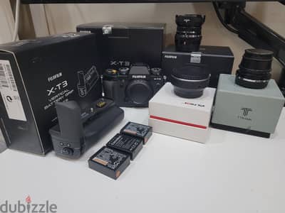 Fujifilm XT3 Kit (Canon speed booster adaptor+ Fujifilm lenses and 1.4