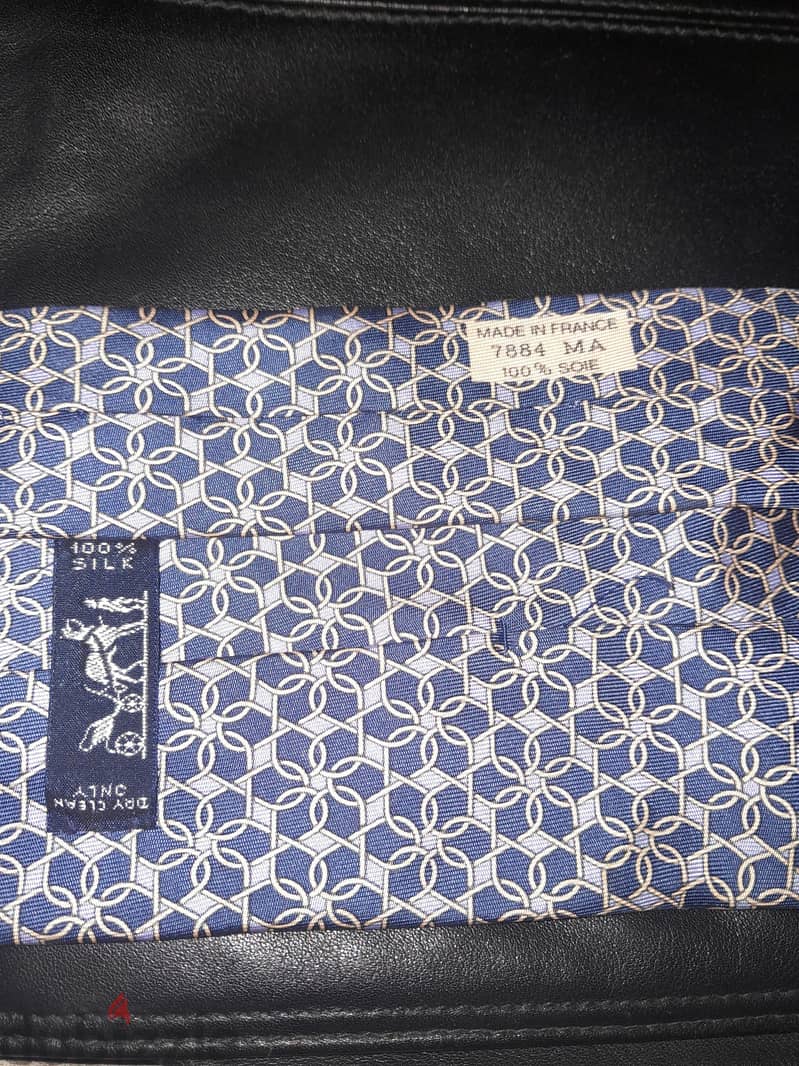 Authentic Hermès 100% Silk tie 2