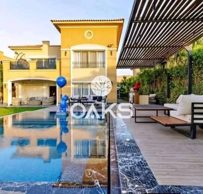 Fully    finished   villa    with   air  conditioners  for sale  in  Telal  East,   located   in   the   heart  of  New   Cairo   prime    location 